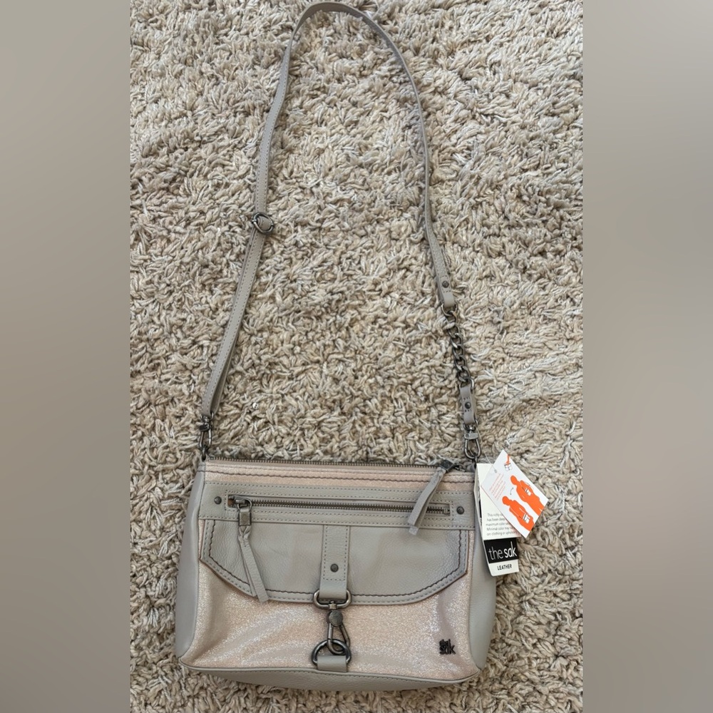 The Sak tan sparkly crossbody
